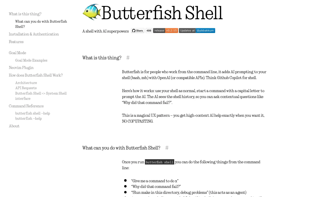 Butterfish Shell — preview screenshot