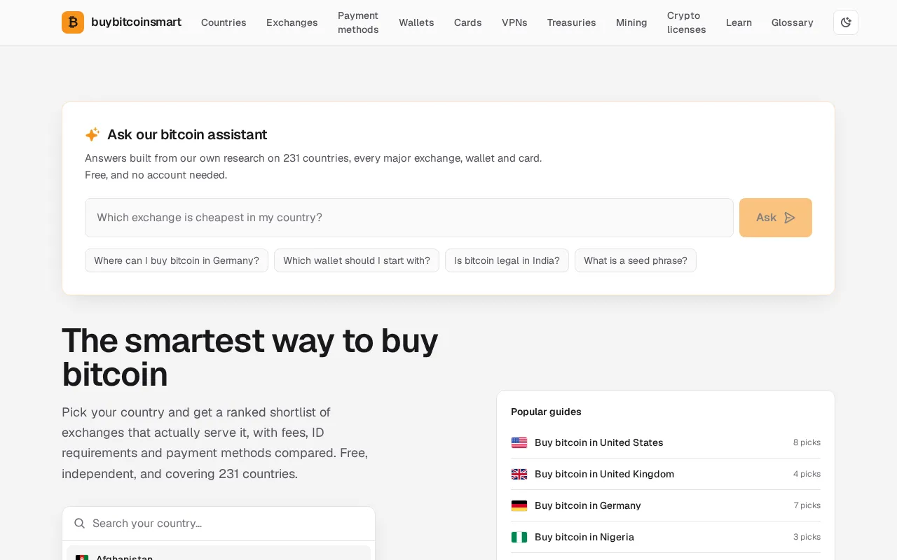 buybitcoinsmart — preview screenshot