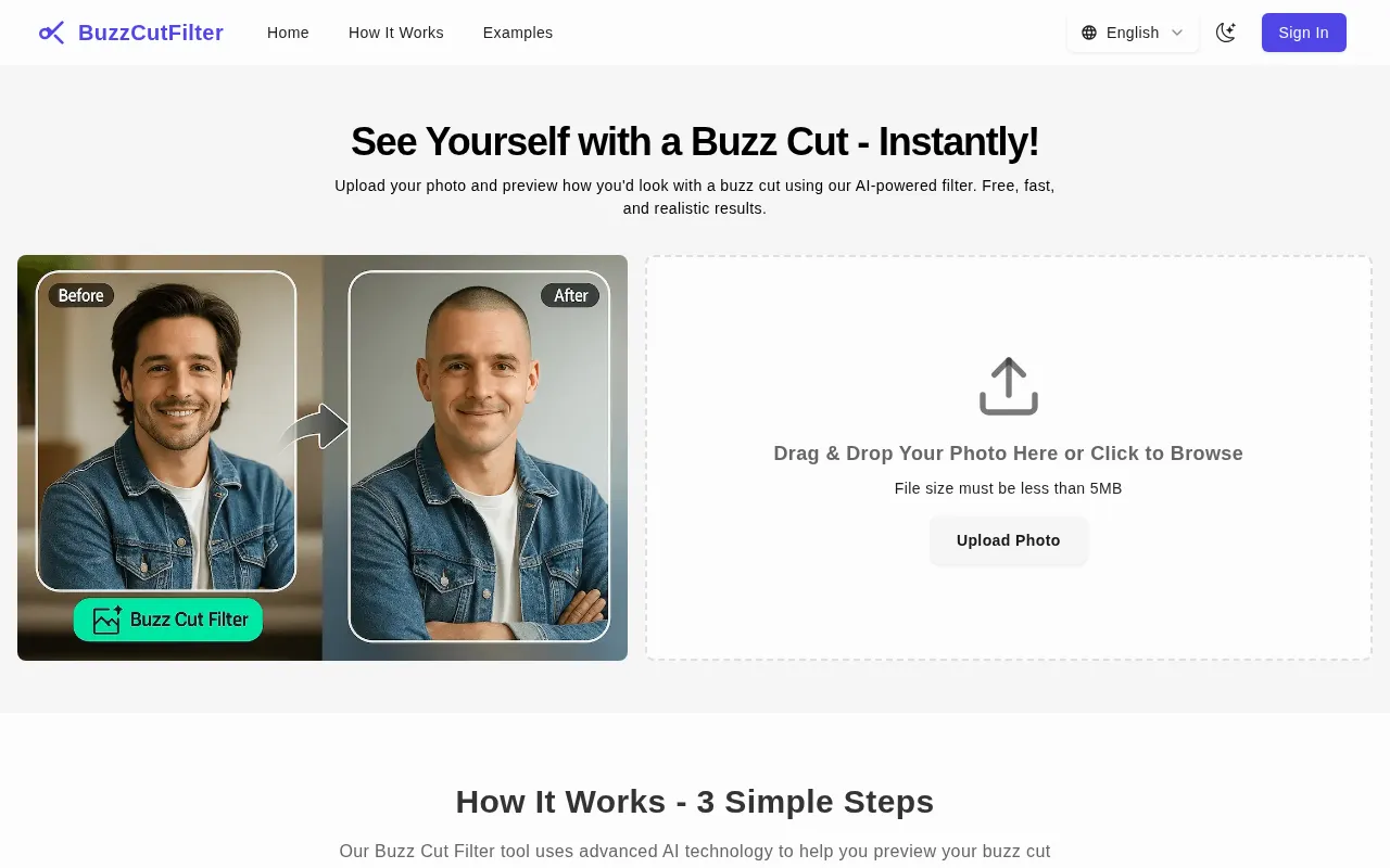 BuzzCutFilter — preview screenshot