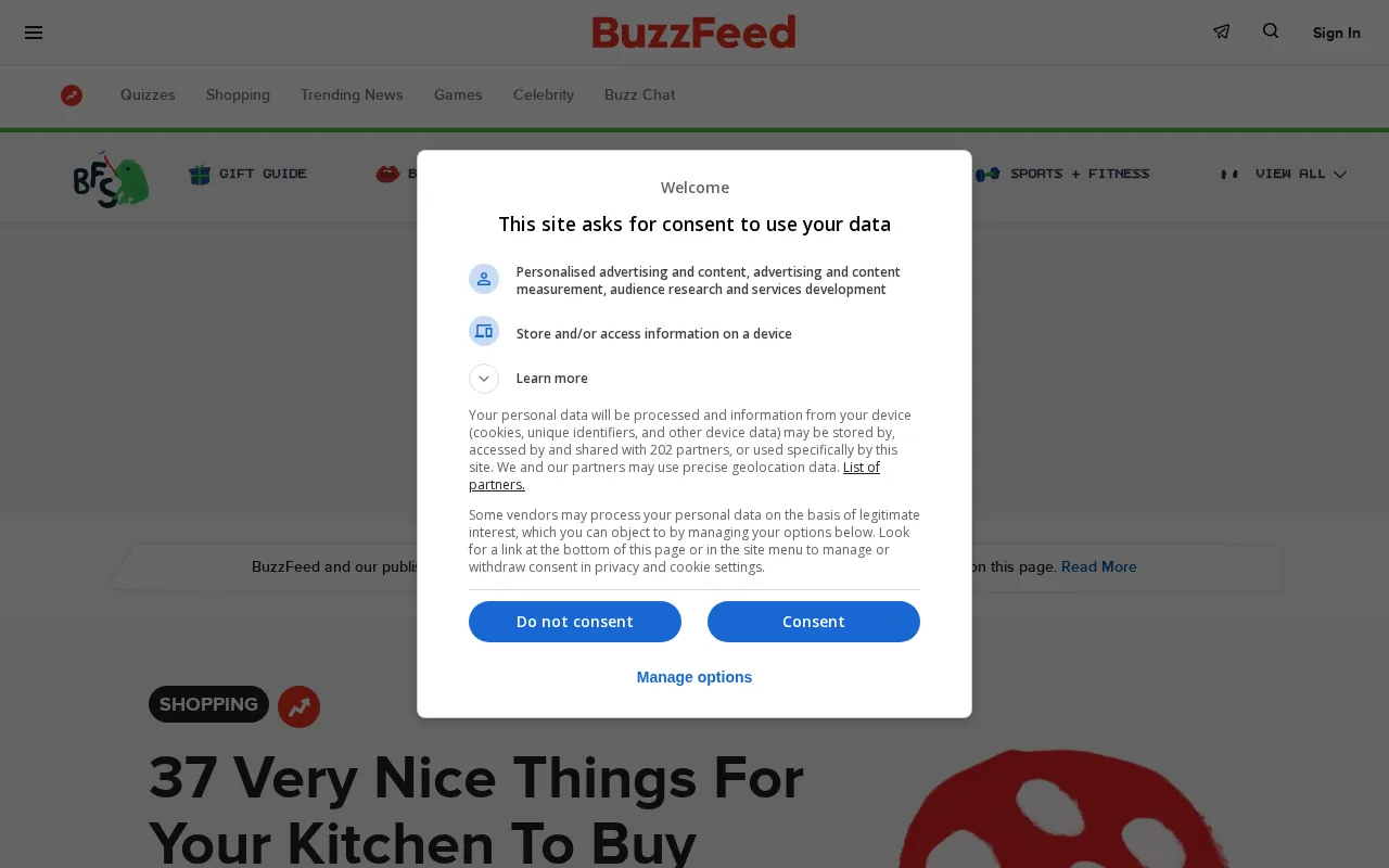 Buzzfeed — pricing page