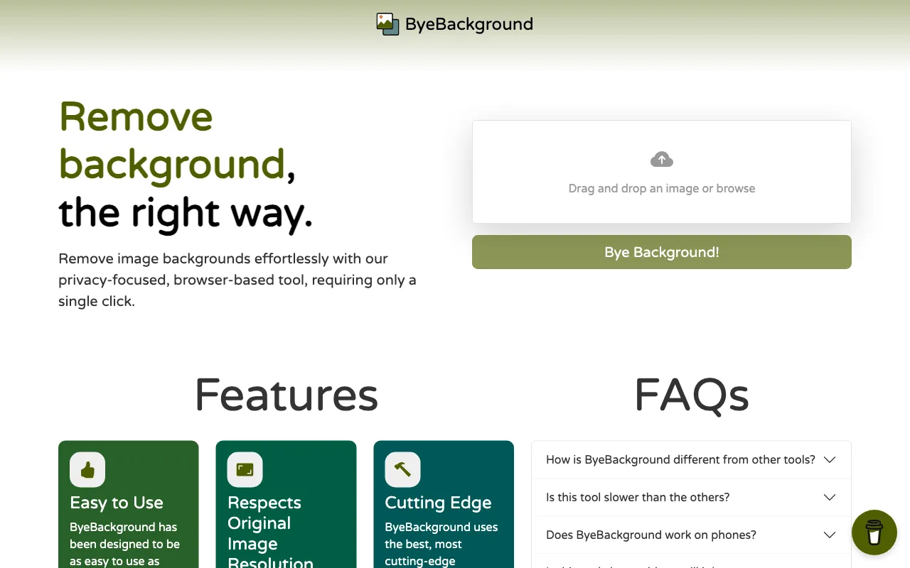 ByeBackground — preview screenshot
