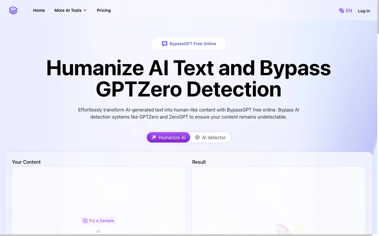 BypassGPT.co — preview screenshot
