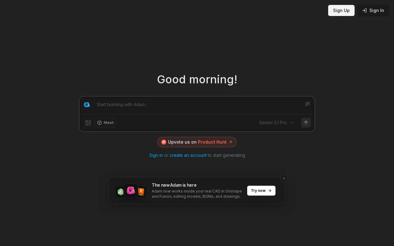 CADAM — preview screenshot