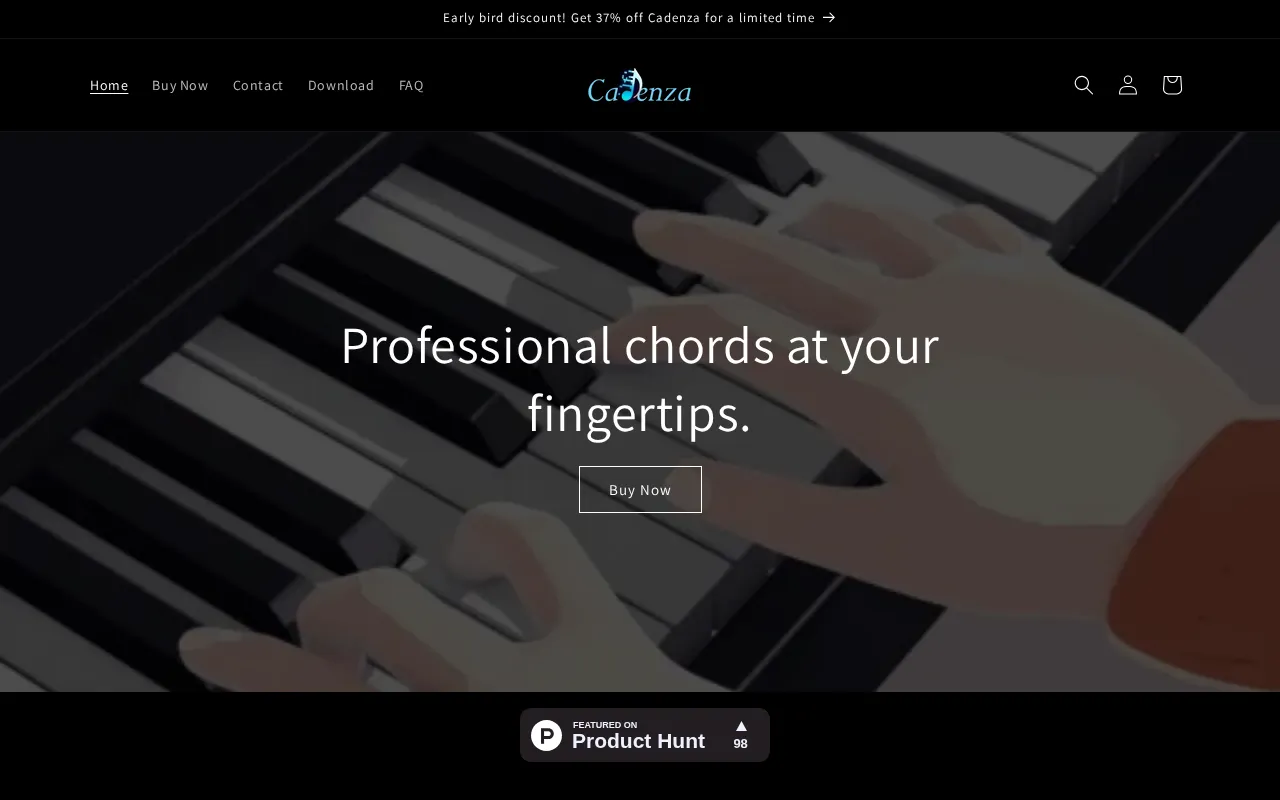 Cadenza Music — preview screenshot