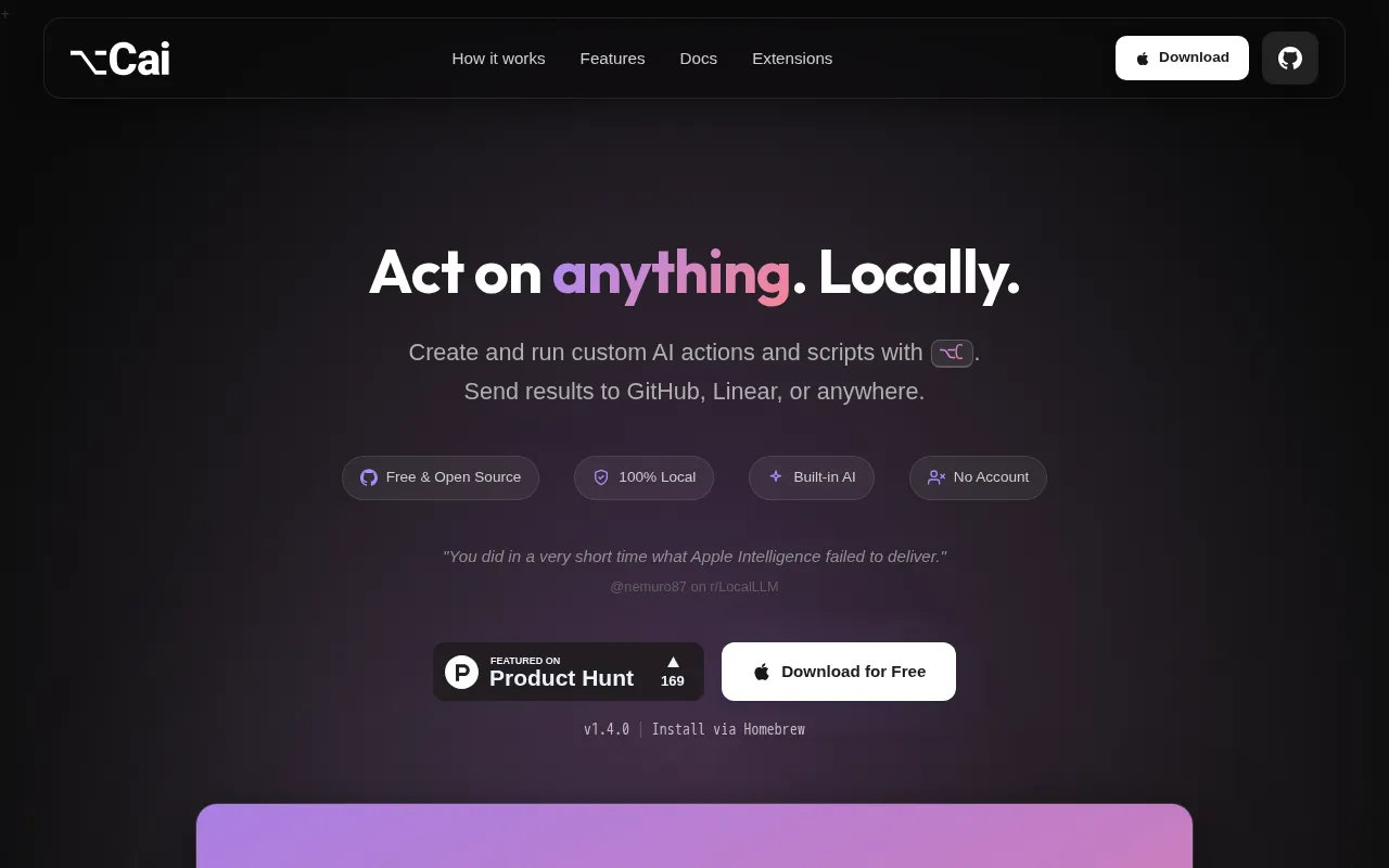 Cai — preview screenshot