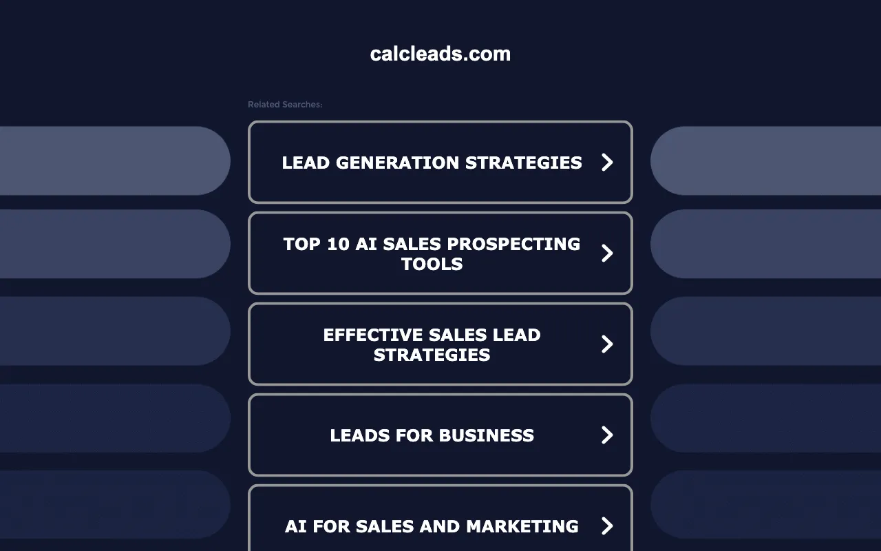 CalcLeads — preview screenshot