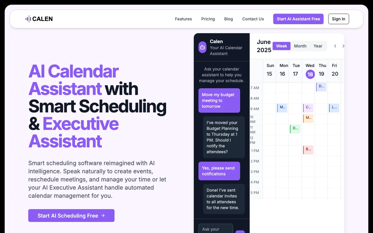 CalenAI — preview screenshot