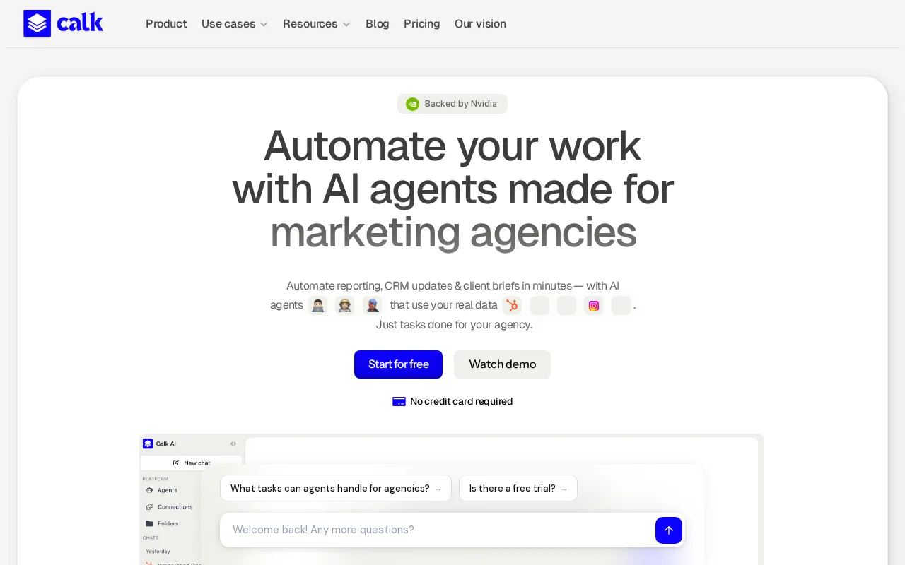 Calk AI — preview screenshot