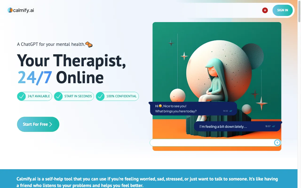 calmify.ai — preview screenshot