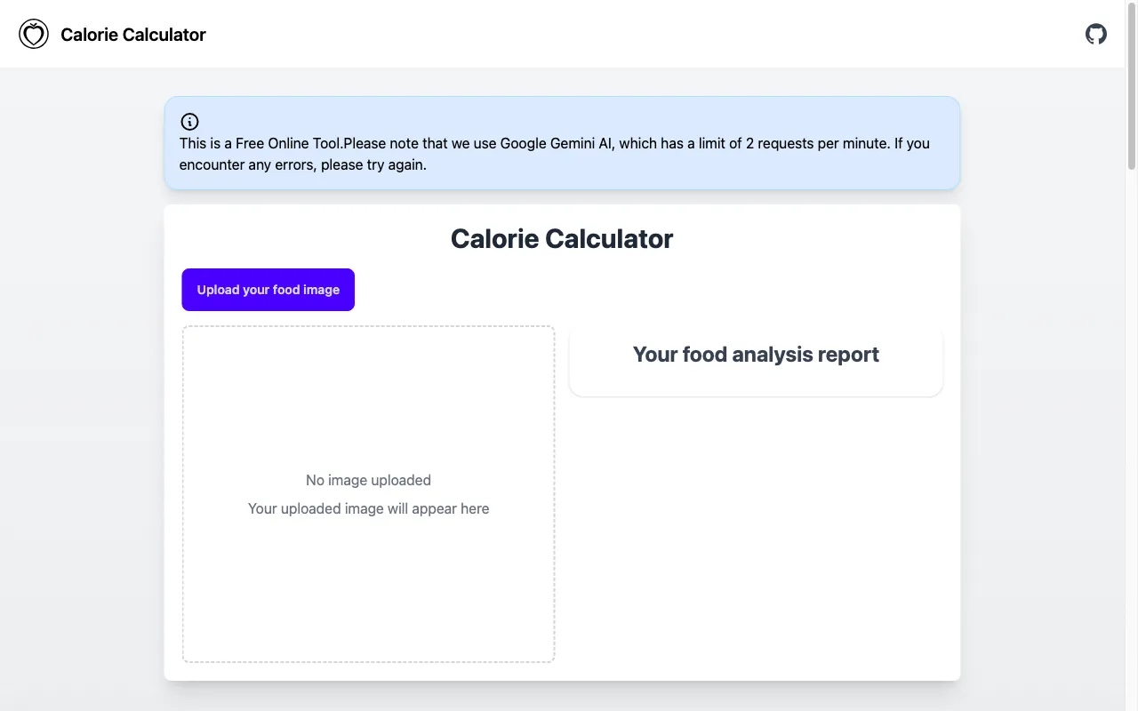 Calorie Calculator — preview screenshot