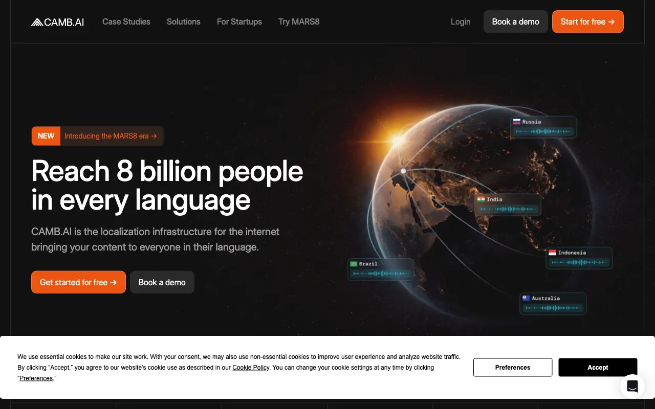Camb.ai — preview screenshot