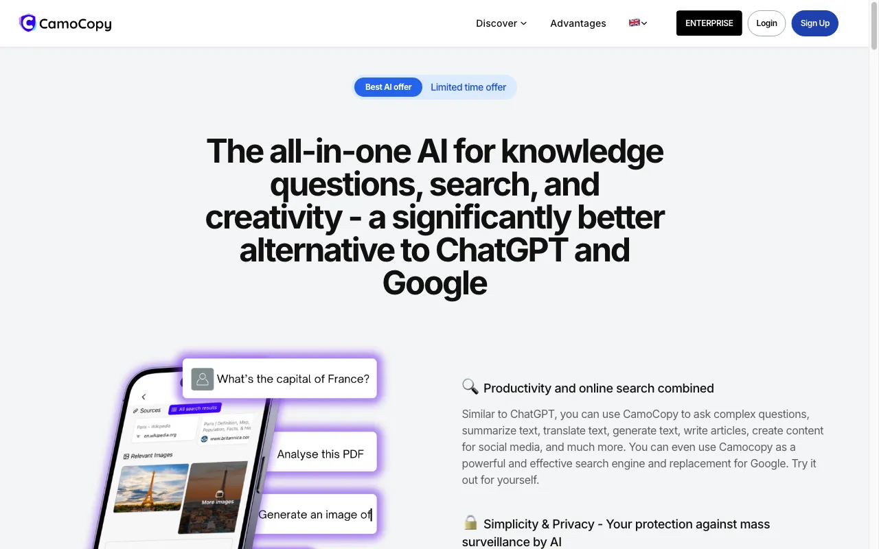 Camocopy — preview screenshot