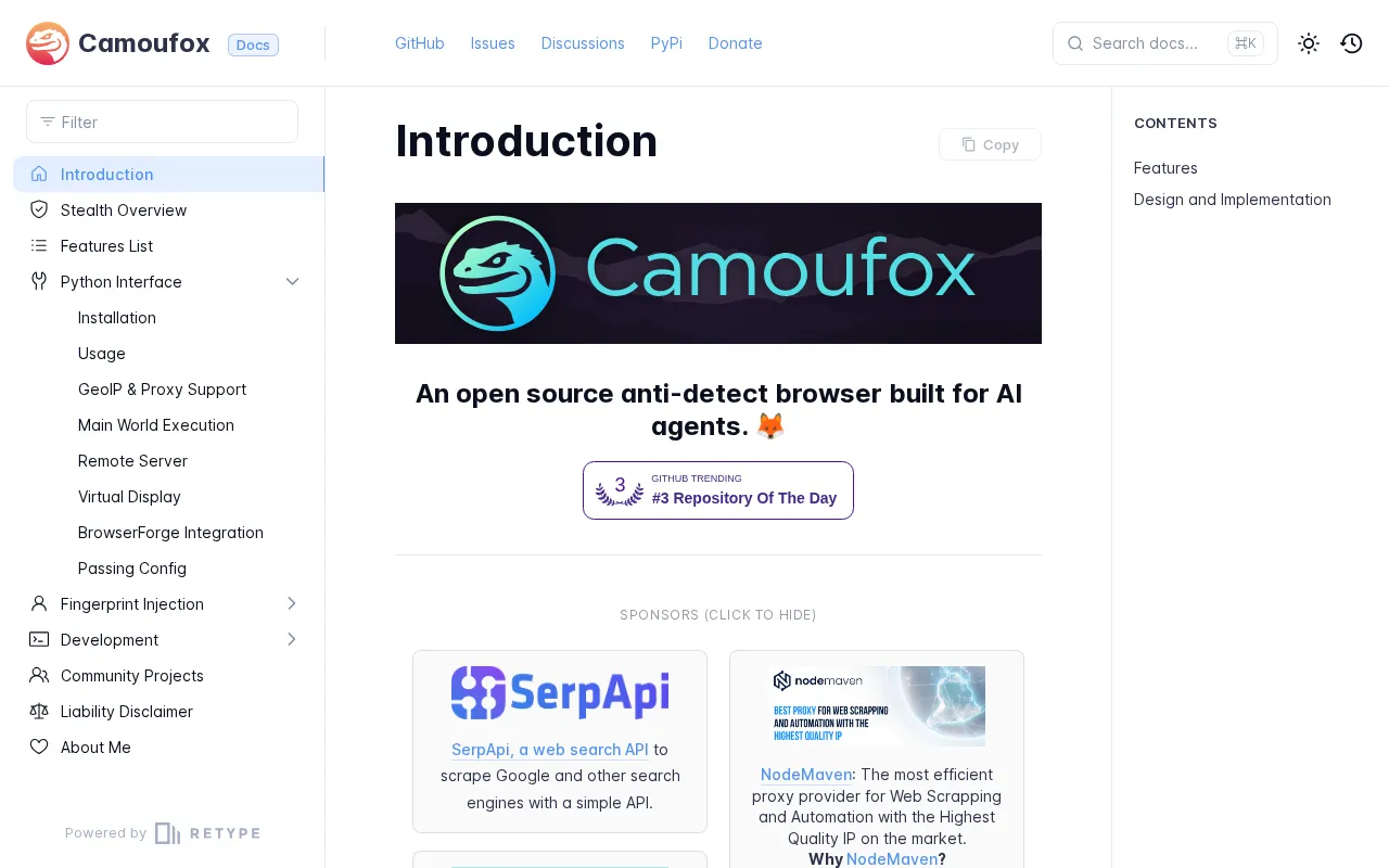 Camoufox — preview screenshot