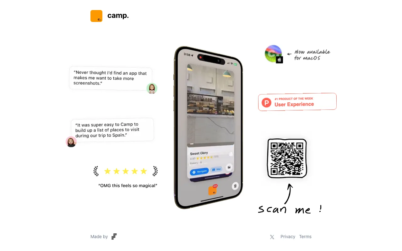 Camp — preview screenshot