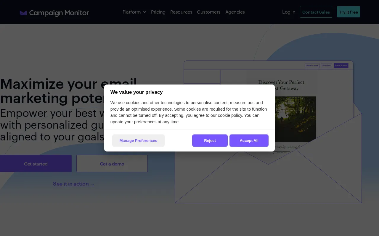 Campaign Monitor — preview screenshot