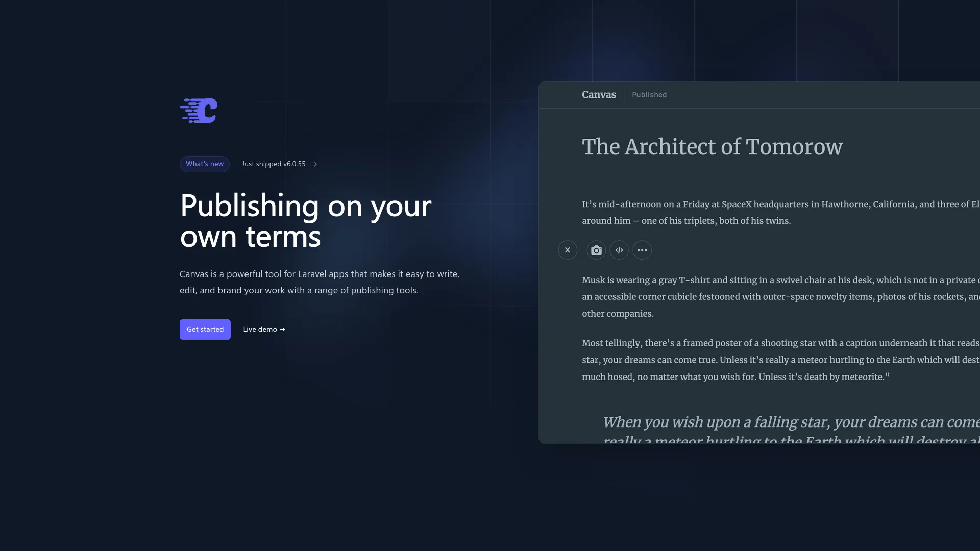 Canvas — preview screenshot