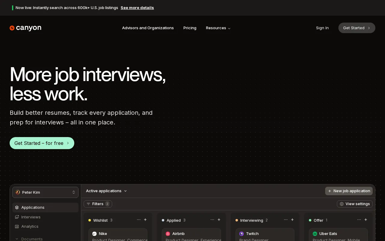 Canyon — preview screenshot