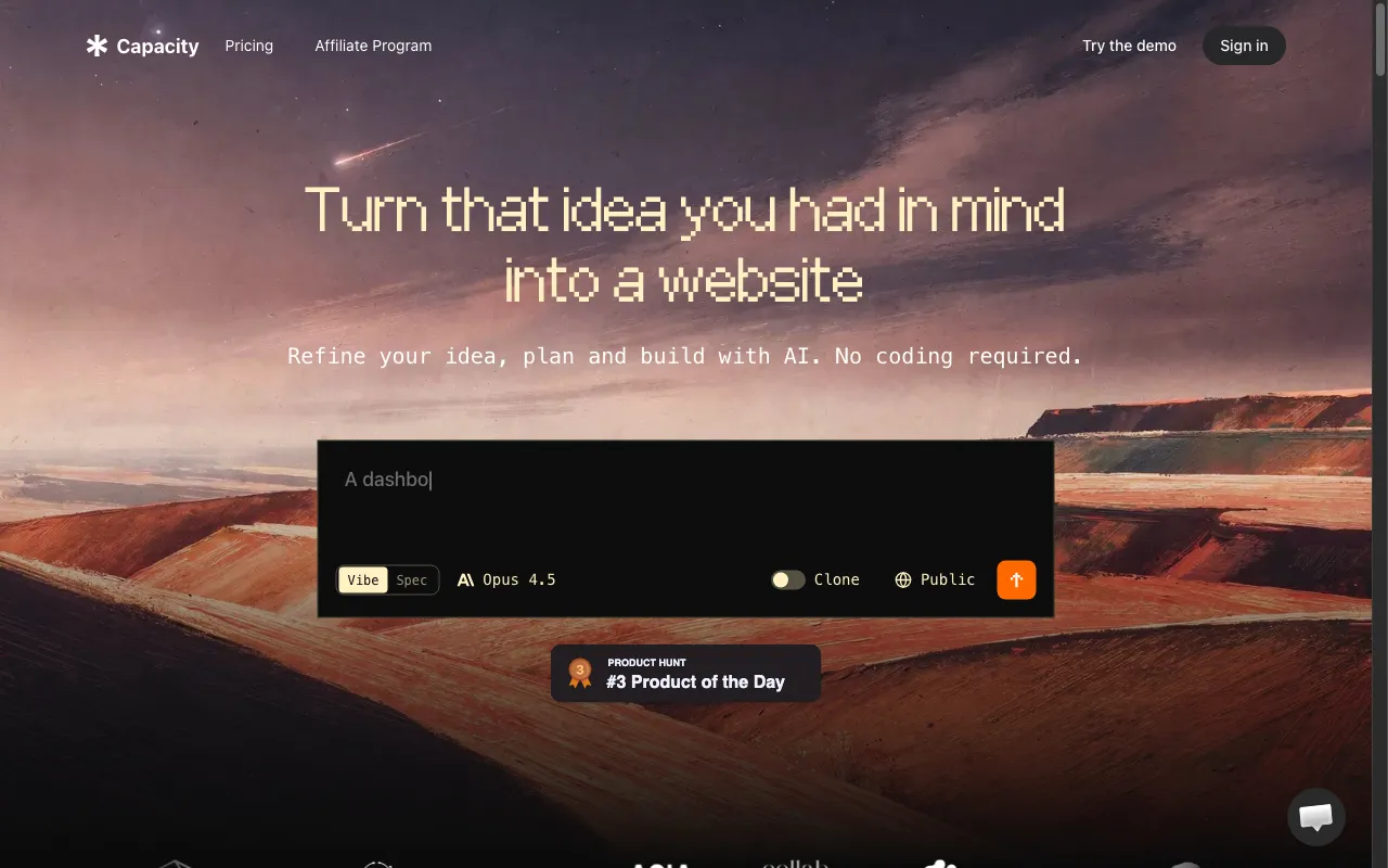 Capacity — preview screenshot