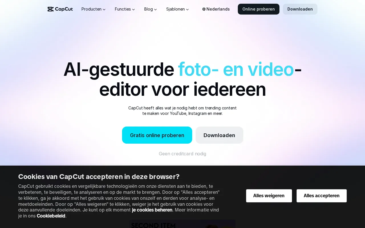CapCut — preview screenshot