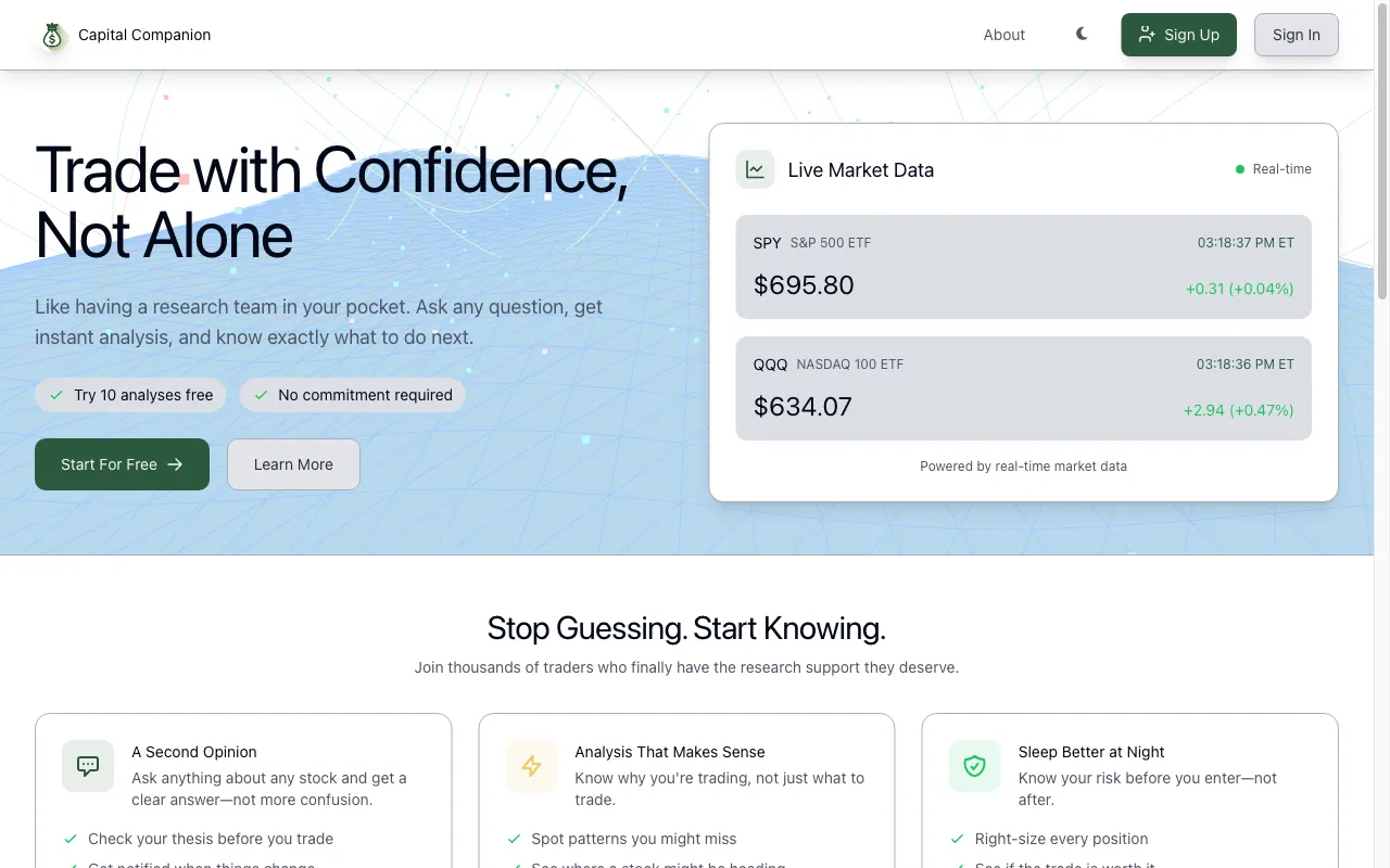 Capital Companion — preview screenshot