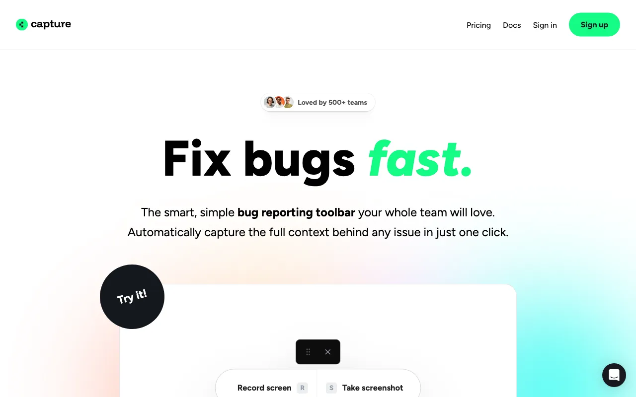 Capture.dev — preview screenshot