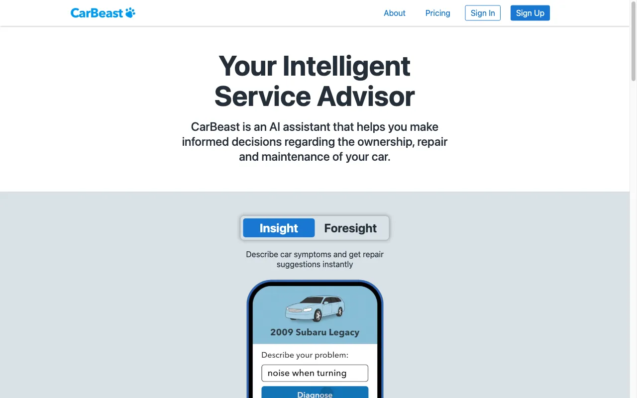 CarBeast — preview screenshot