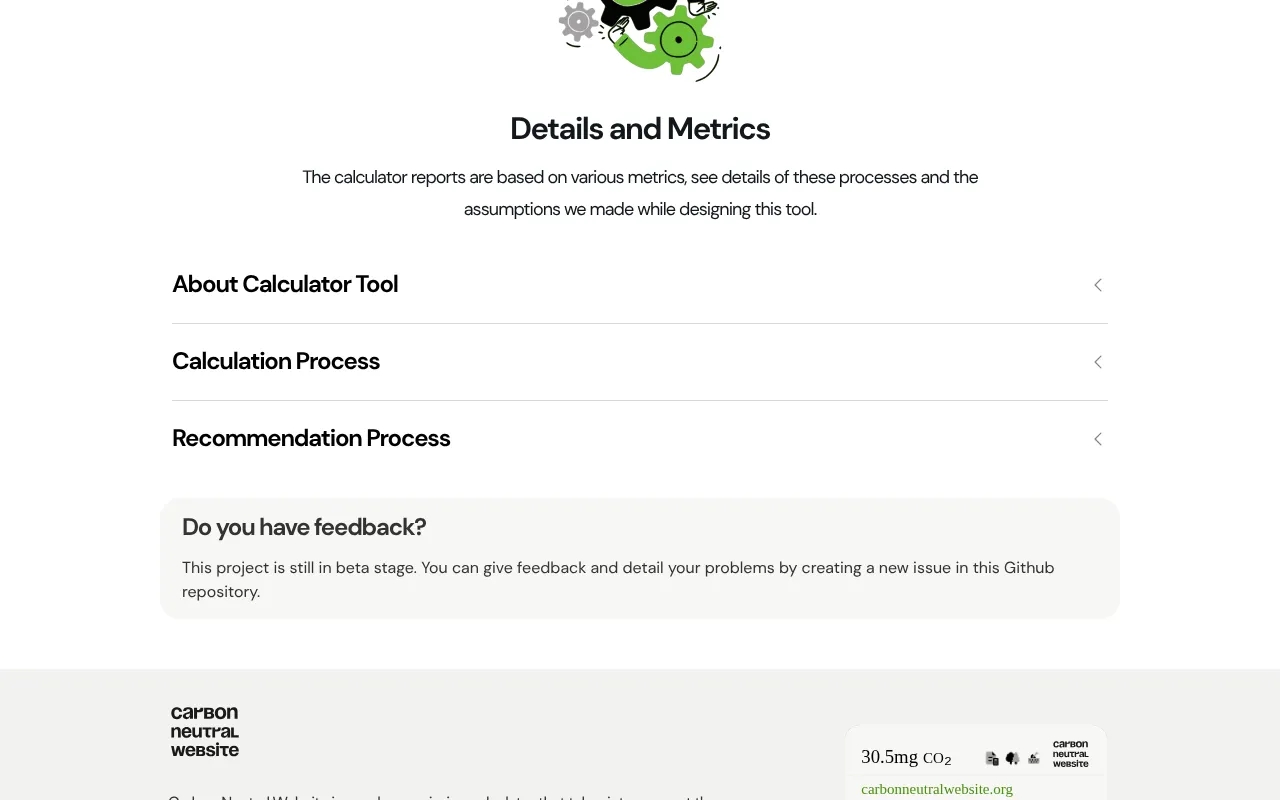 Carbon Neutral Website — preview screenshot
