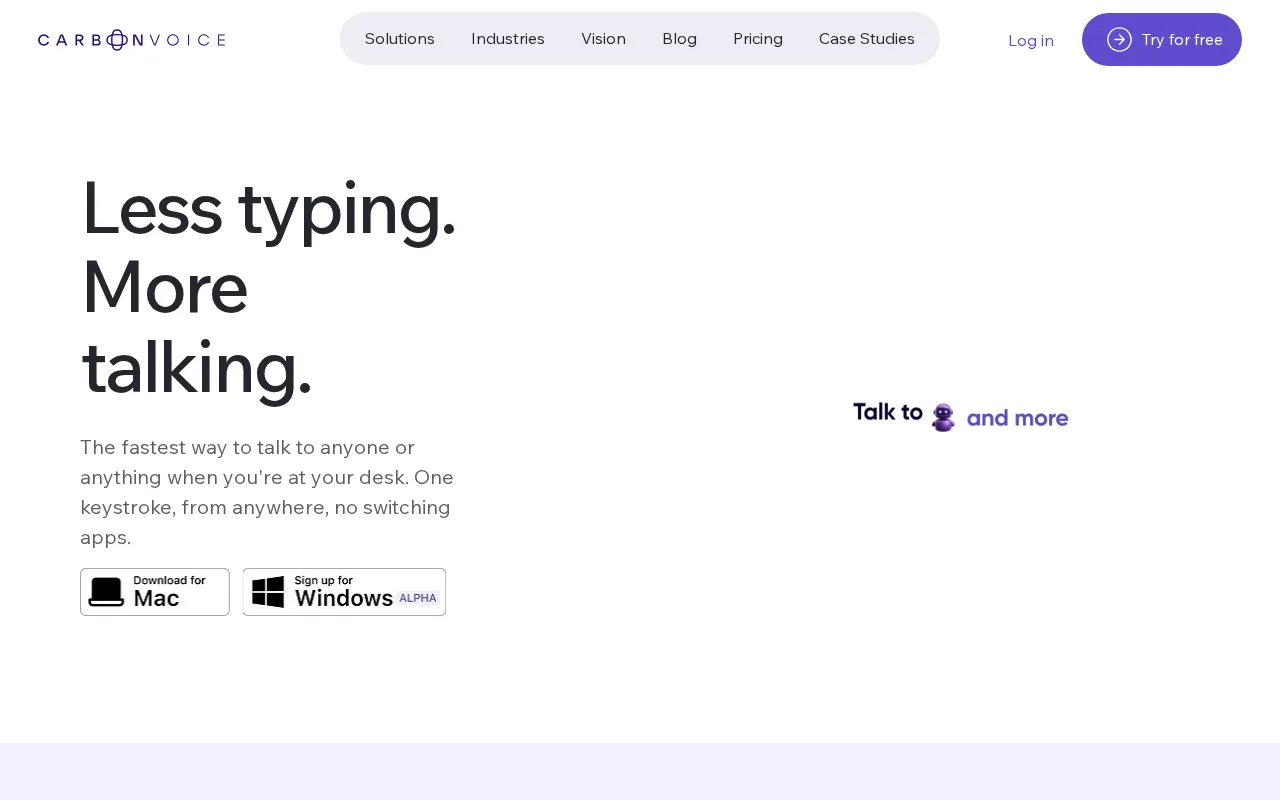 Carbon Voice — preview screenshot