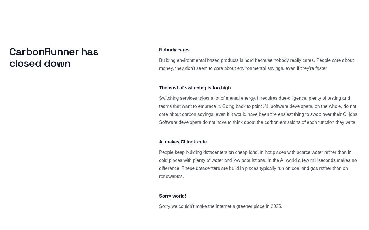 CarbonRunner — preview screenshot