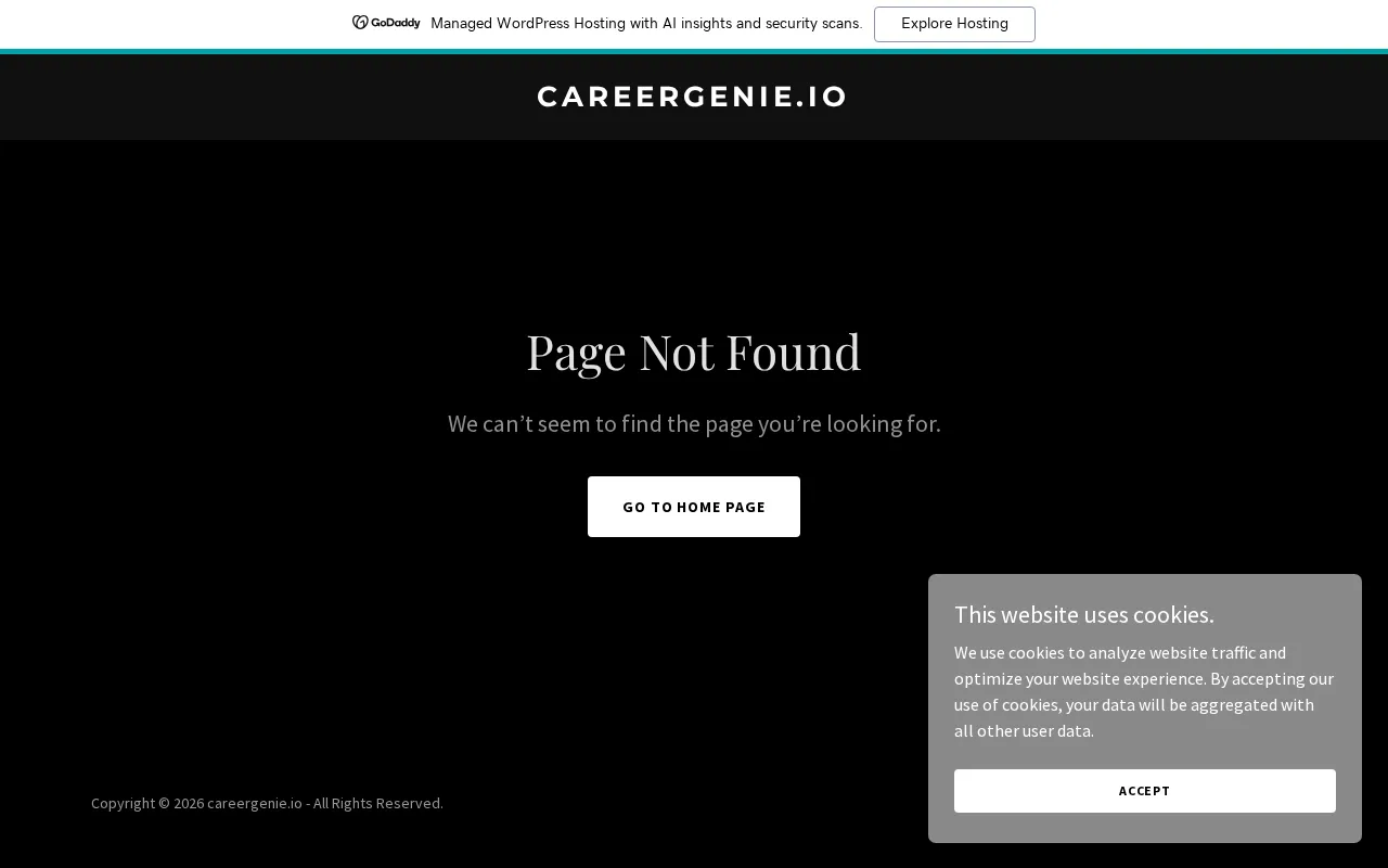 CareerGenie.io — pricing page