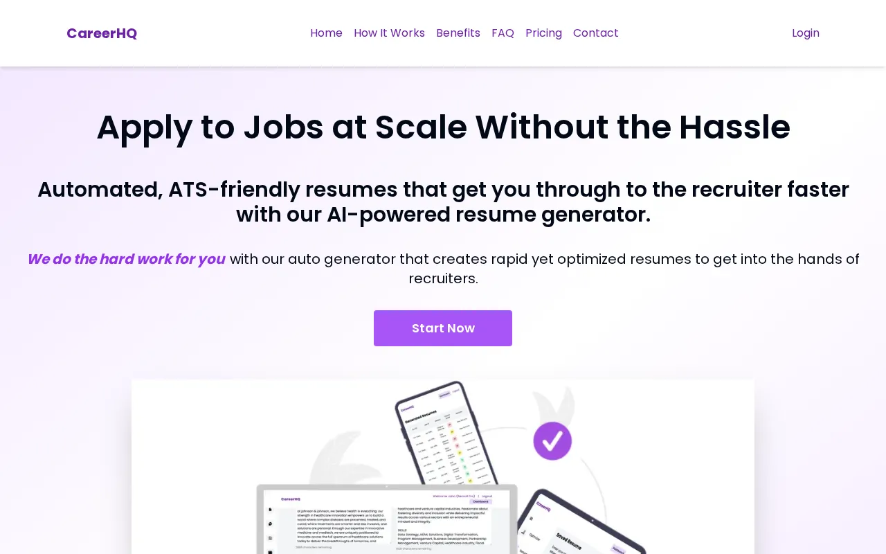 CareerHQ — preview screenshot