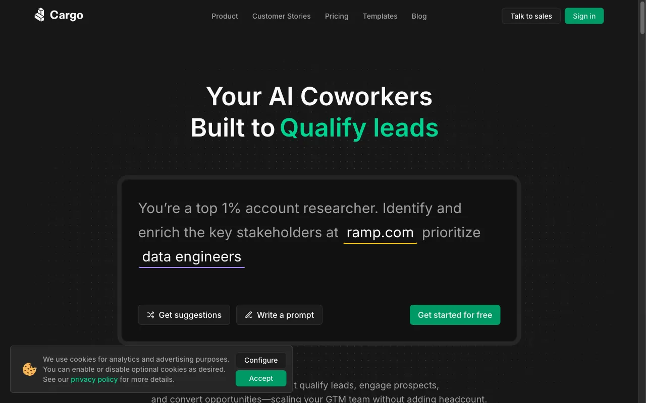 Cargo — preview screenshot