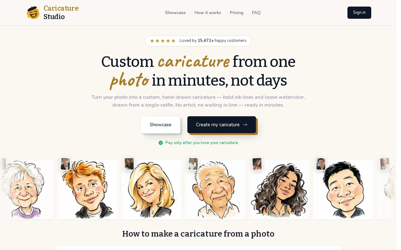 Caricature Studio — preview screenshot