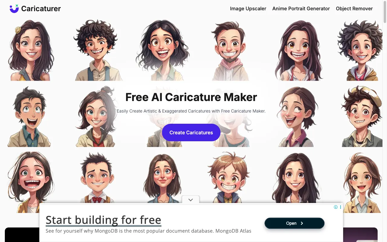 Caricaturer.io — preview screenshot