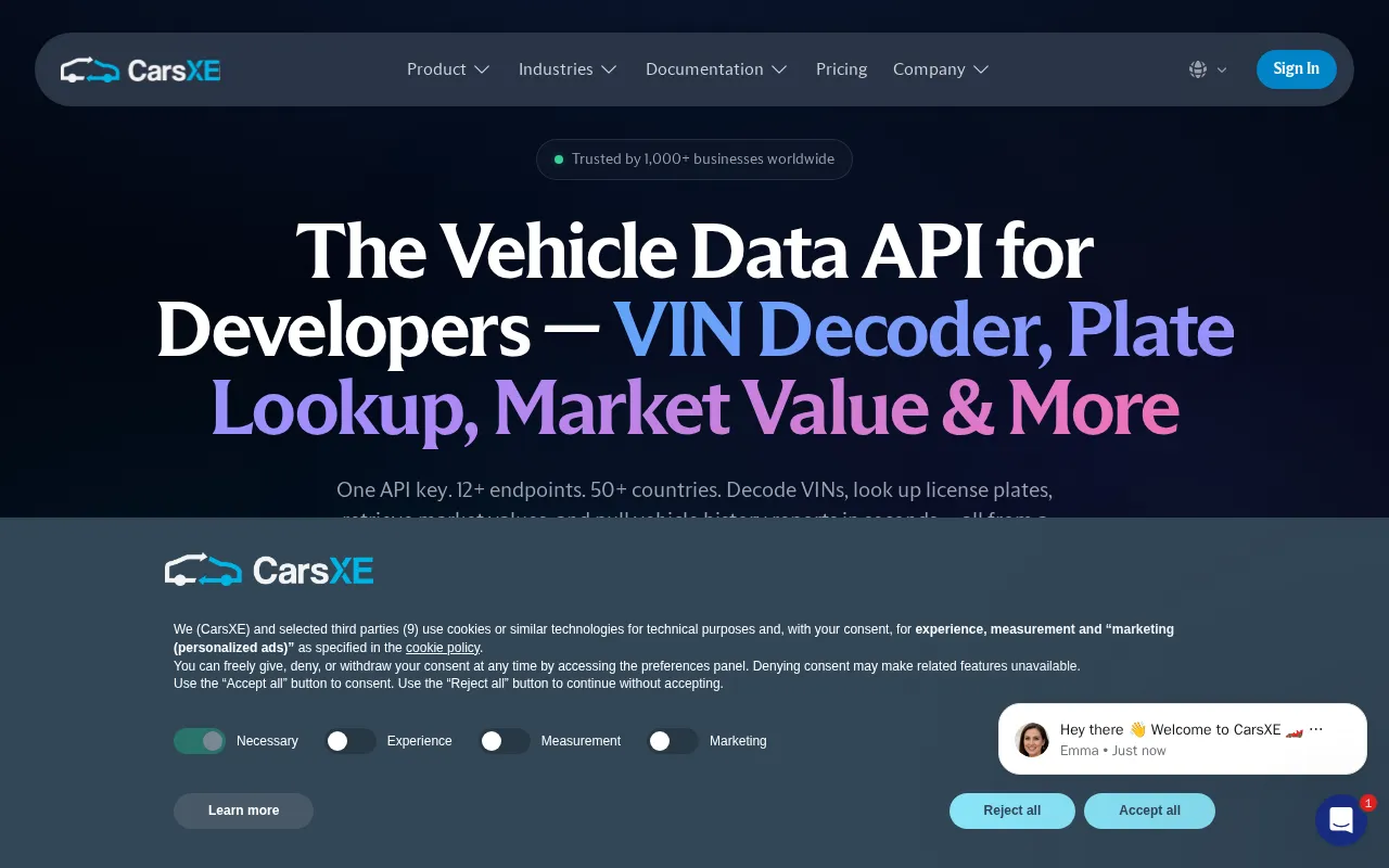 Carsxe — preview screenshot