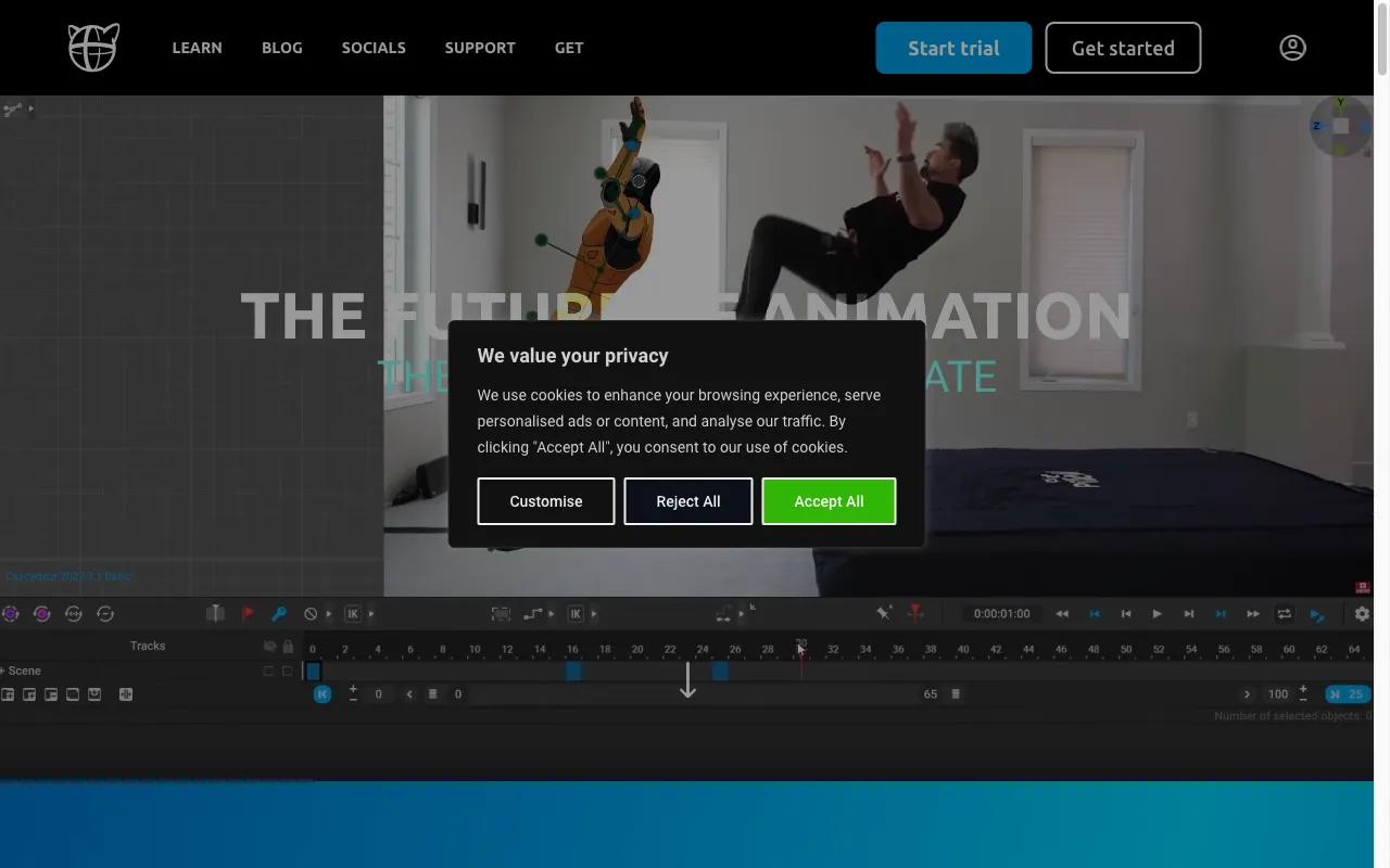 Cascadeur — preview screenshot