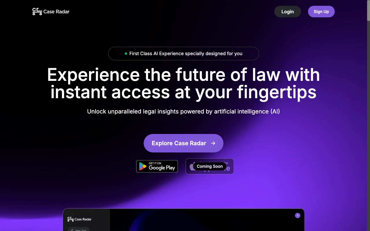 Case Radar — preview screenshot