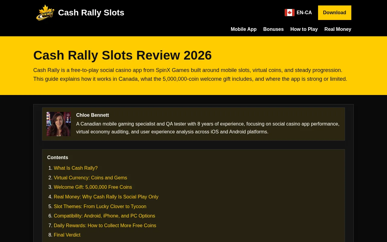 Cash Rally Slots — preview screenshot