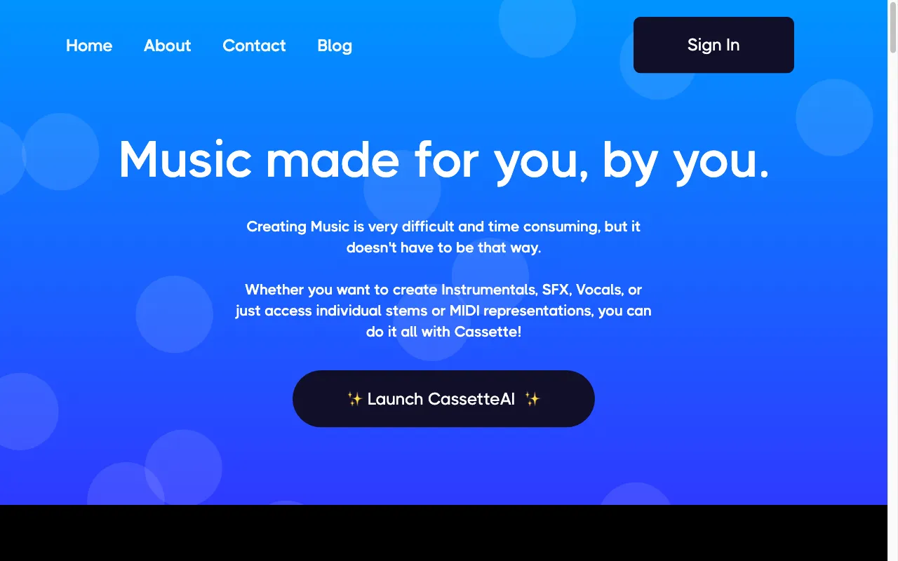 CassetteAI — preview screenshot