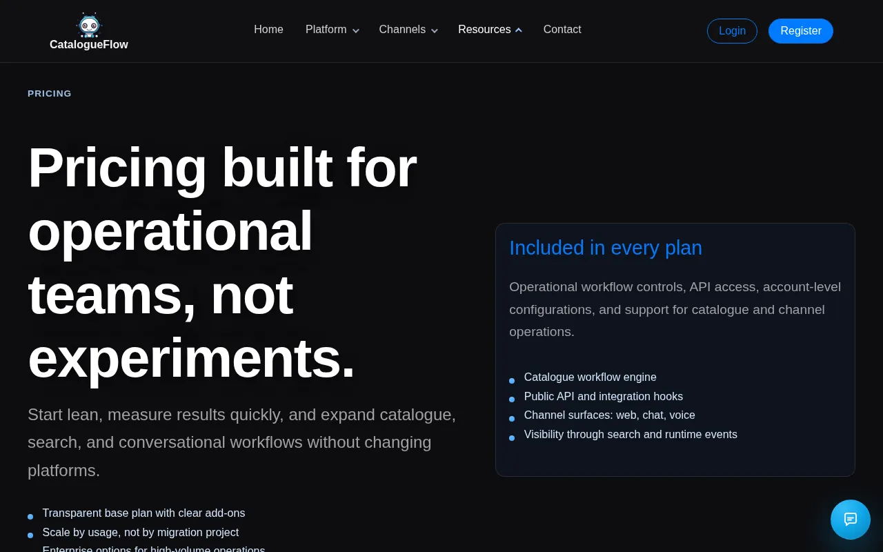 CatalogFlow.ai — pricing page