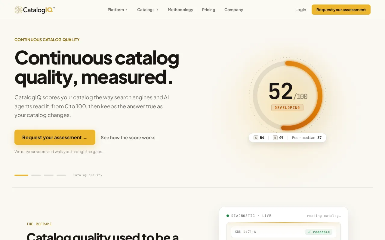 CatalogIQ — preview screenshot