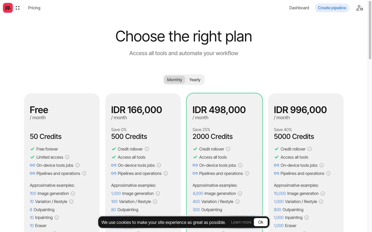 Ceacle Pipeline — pricing page