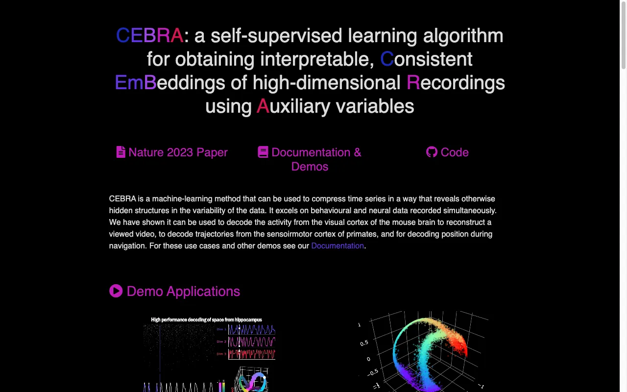 Cebra — preview screenshot