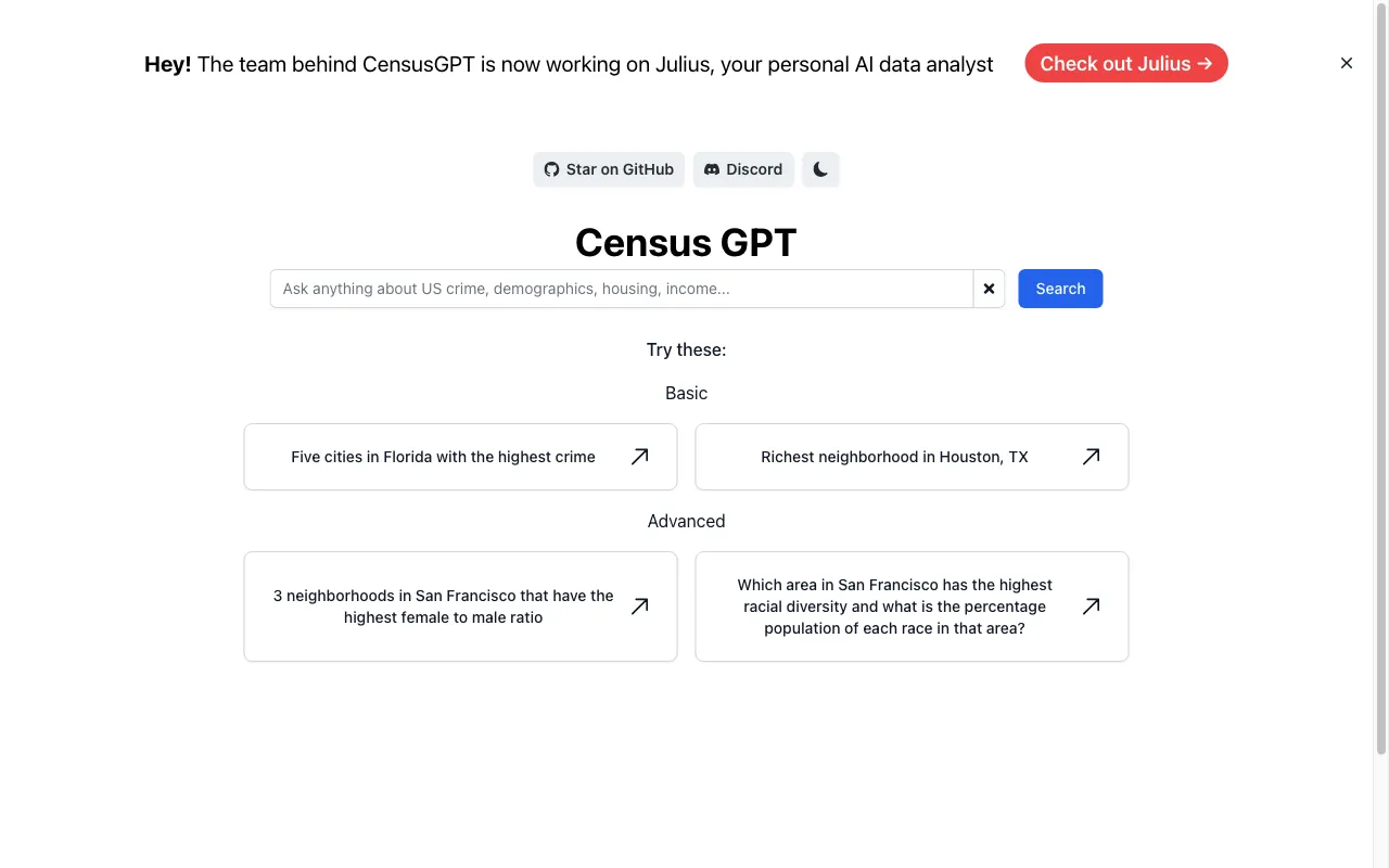 Census GPT — preview screenshot