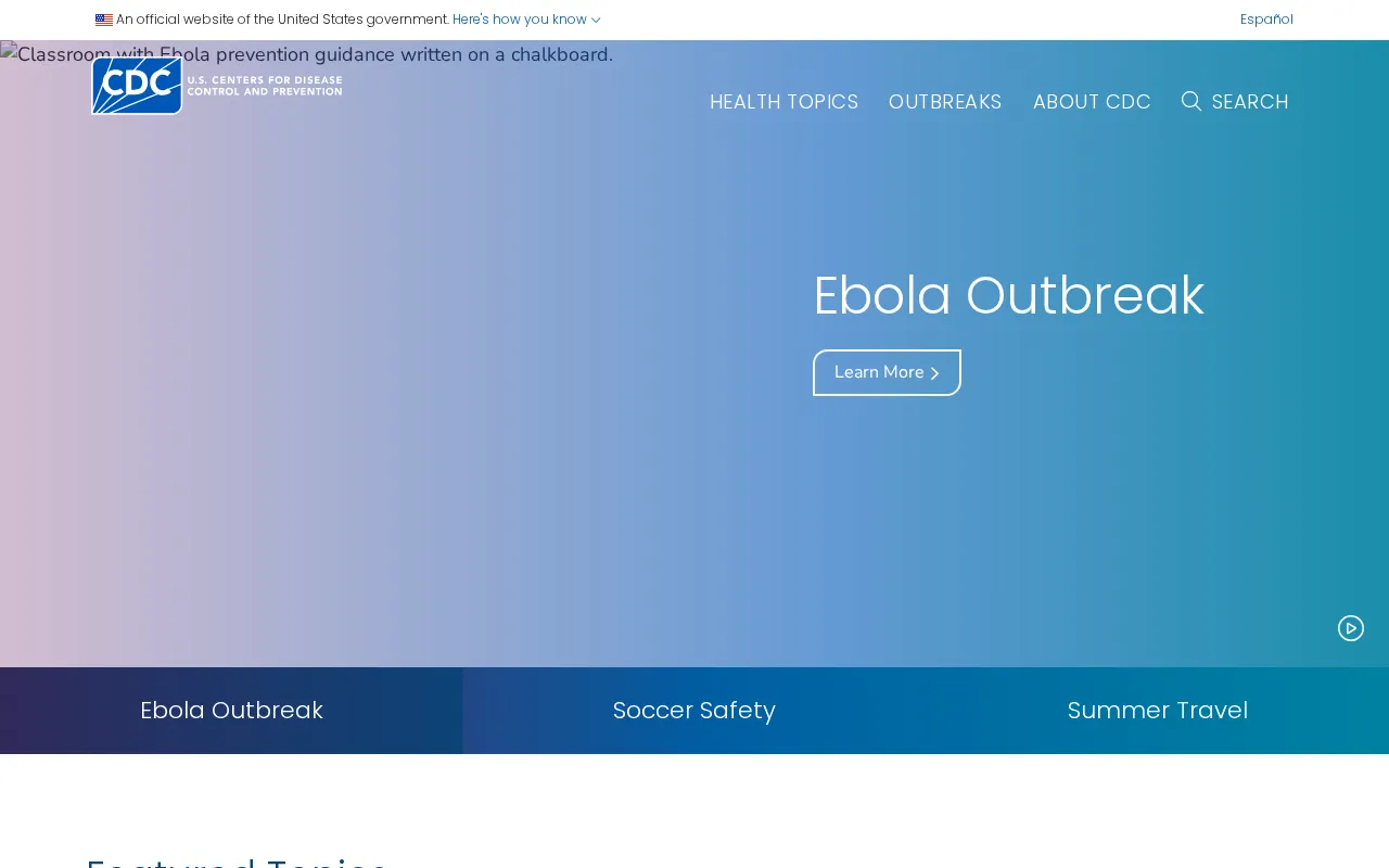 Centers for Disease Control and Prevention — preview screenshot