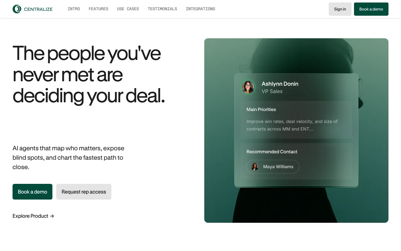 Centralize — preview screenshot