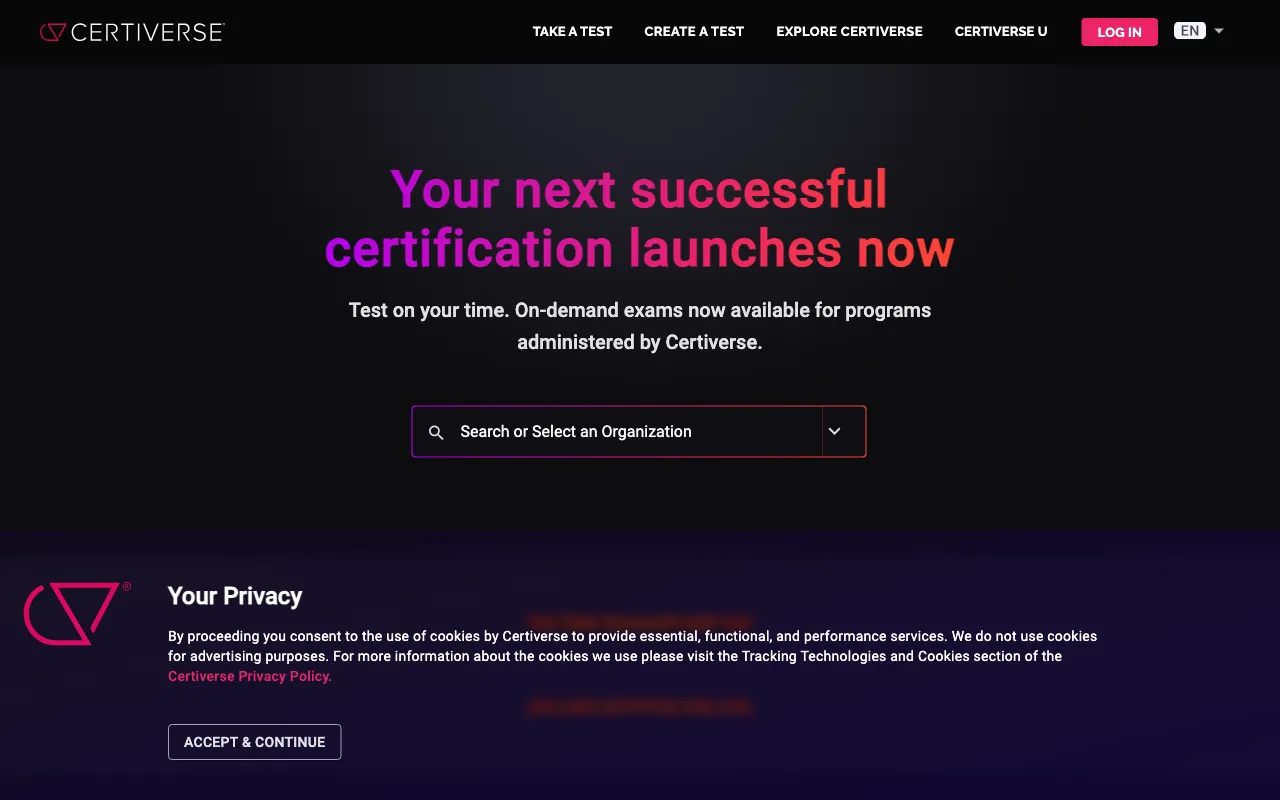 Certiverse — preview screenshot