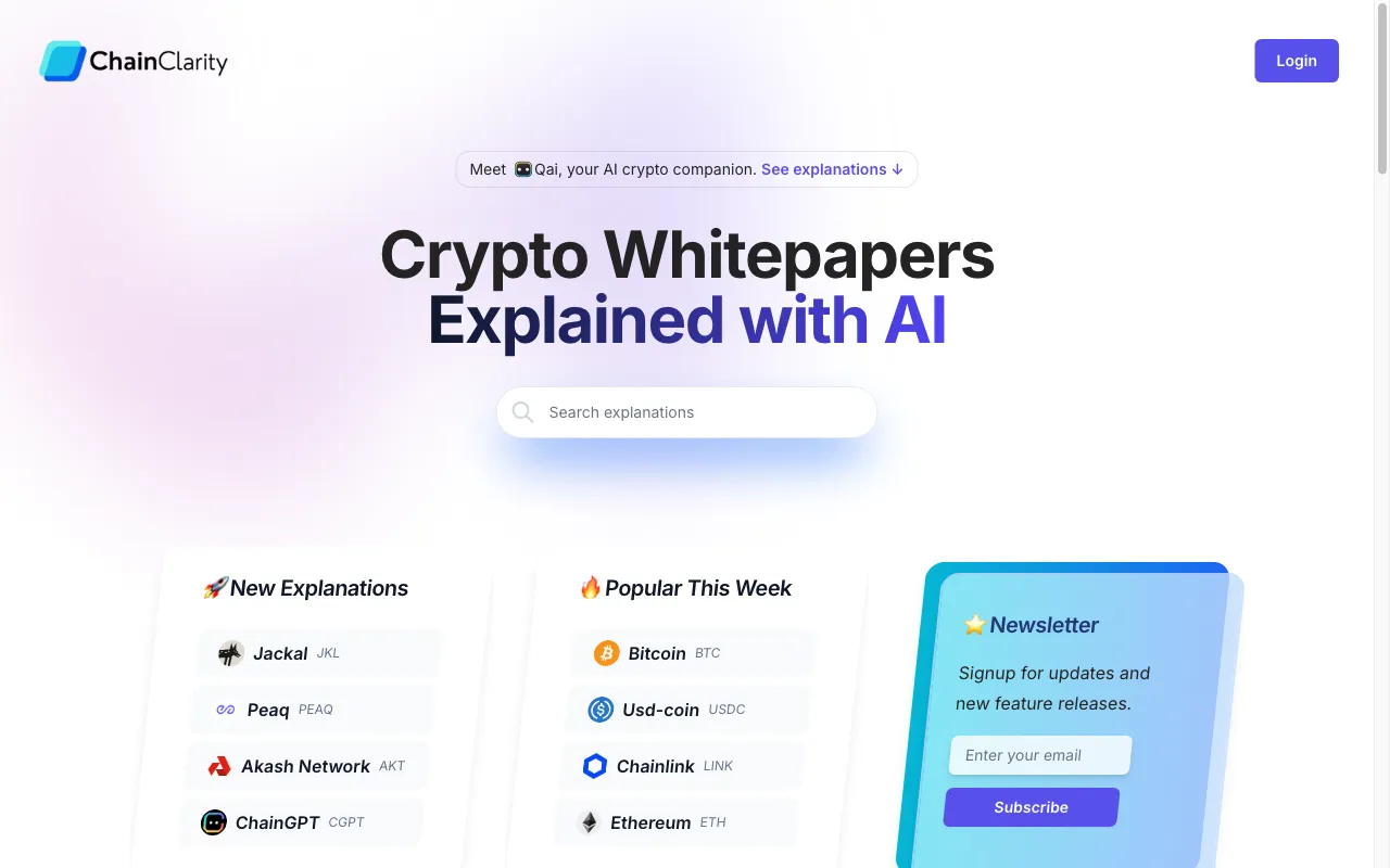 ChainClarity — preview screenshot