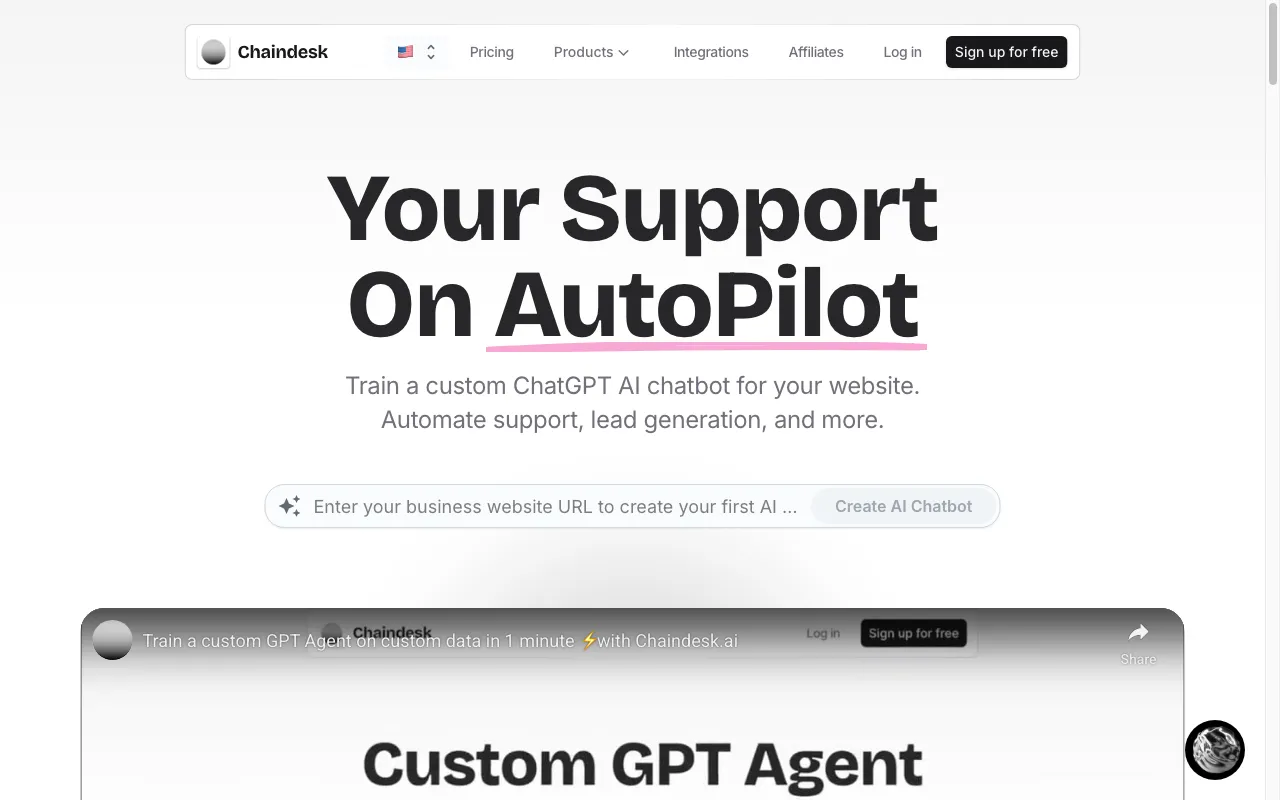 Chaindesk — preview screenshot