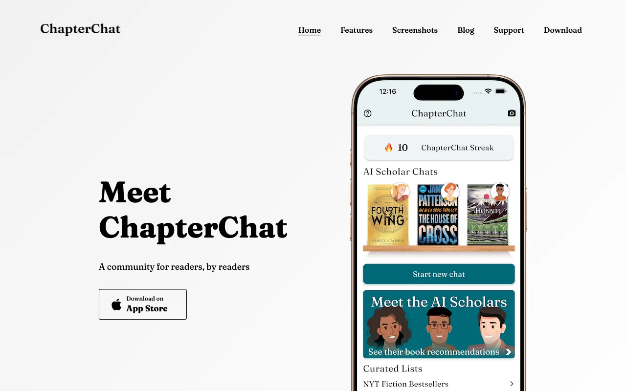 ChapterChat — preview screenshot